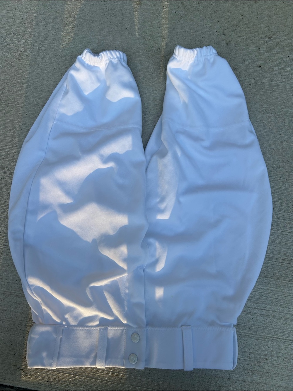 White Baseball Alleson Knickers Youth X-Large Pants new
